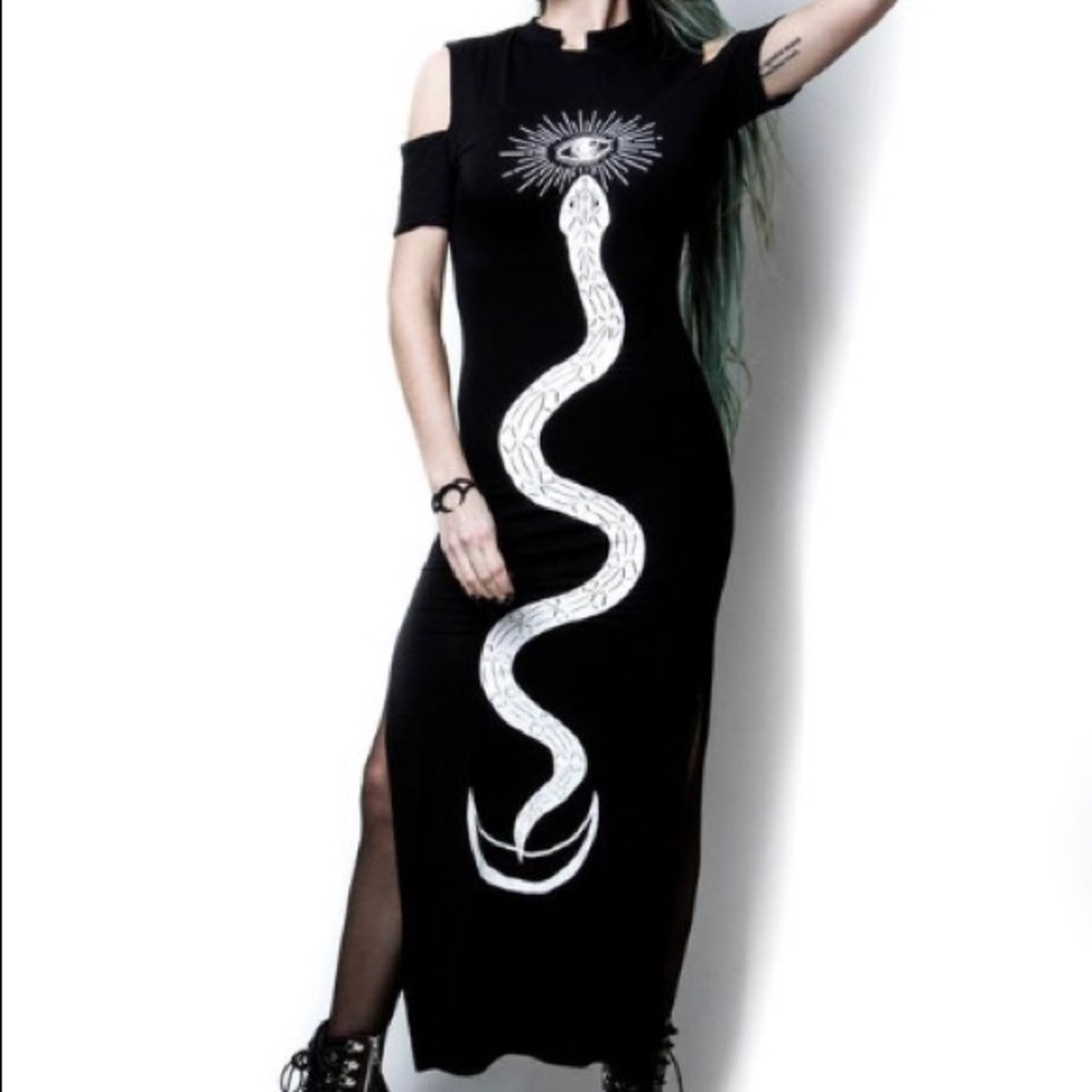 Dolls Kill Rogue + Wolf Serpent Oracle Long Dress